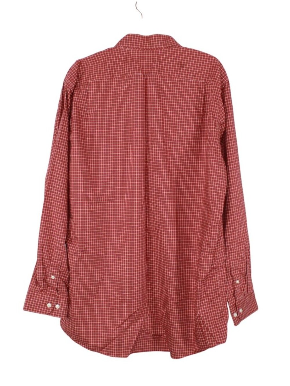 LL Bean Wrinkle Free Kennebunk Sport Shirt Check Office Preppy Casual Red L Tall - Picture 2 of 10